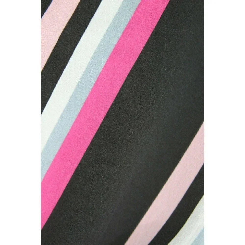 Express Womens Top Wrap Peplum Pink Black Size XS